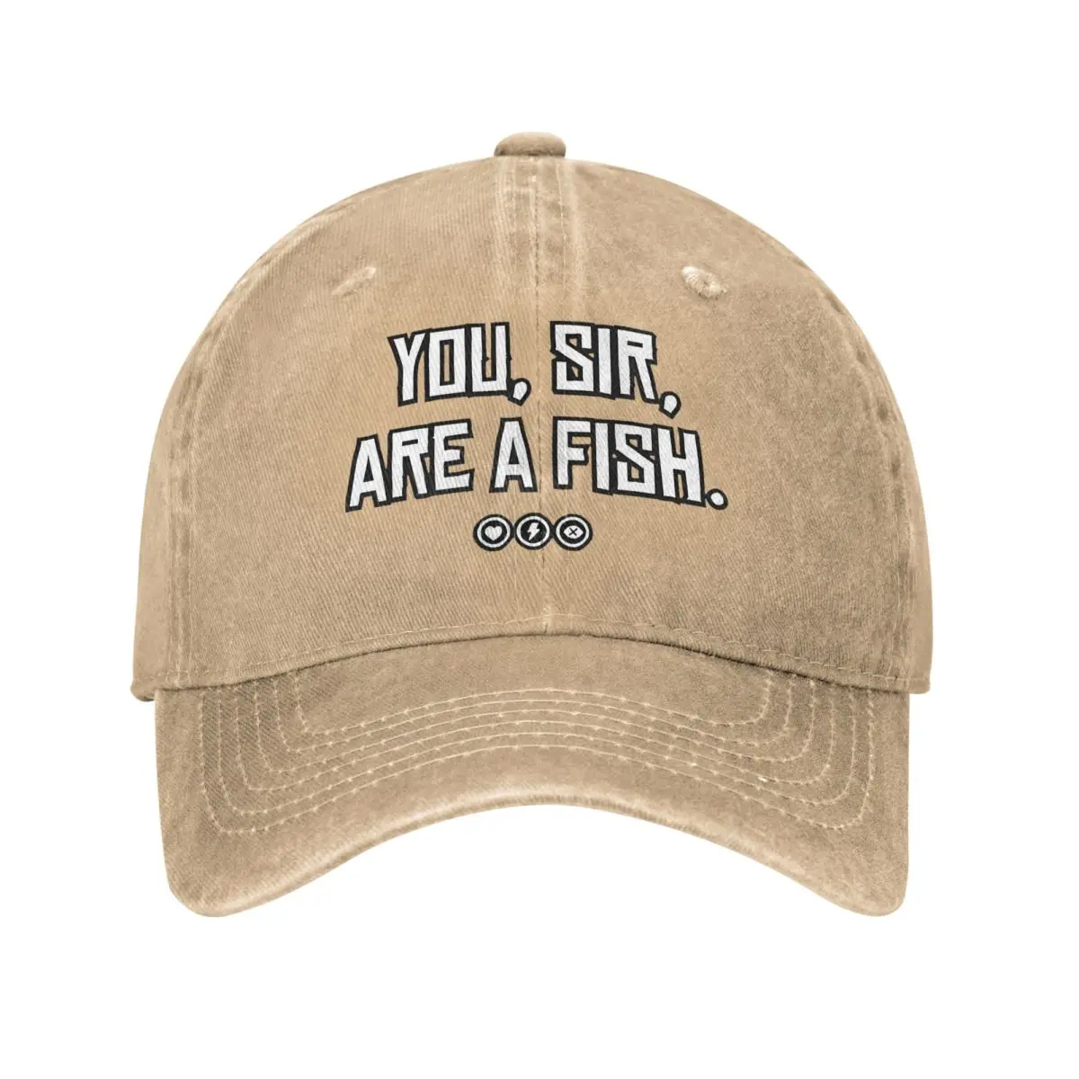 Classic You, Sir, Are A Fish Red Dead Game Redemption Baseball Caps for Men Women Distressed Washed Snapback Hat Outdoor Hats