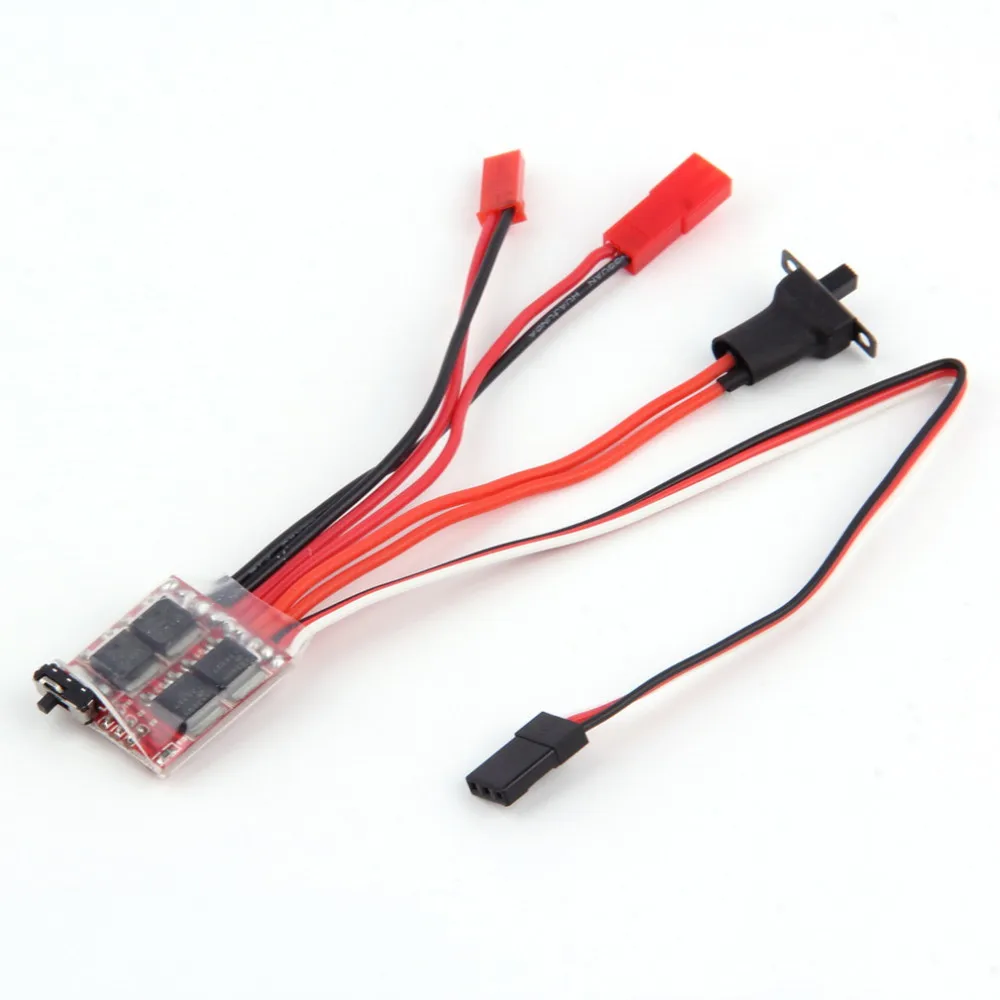 Mini 20A ESC Tốc Độ Động Cơ RC ESC 2KHz Tiến Ngược Bàn Chải Phanh RC 2S Cho Bộ Điều Khiển Thuyền Xe Ô Tô prototank Đầu Điều Chỉnh