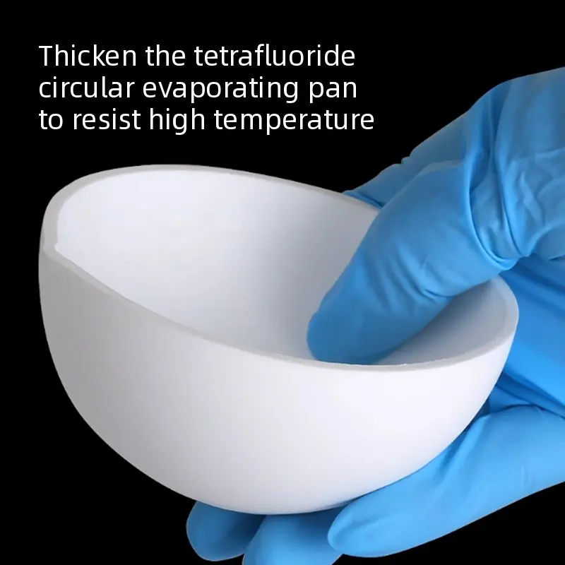 Polytetrafluoroethylene evaporation dish Tetrafluoroevaporation dish round bottom acid-alkali-resistant tray 50/100/150ml