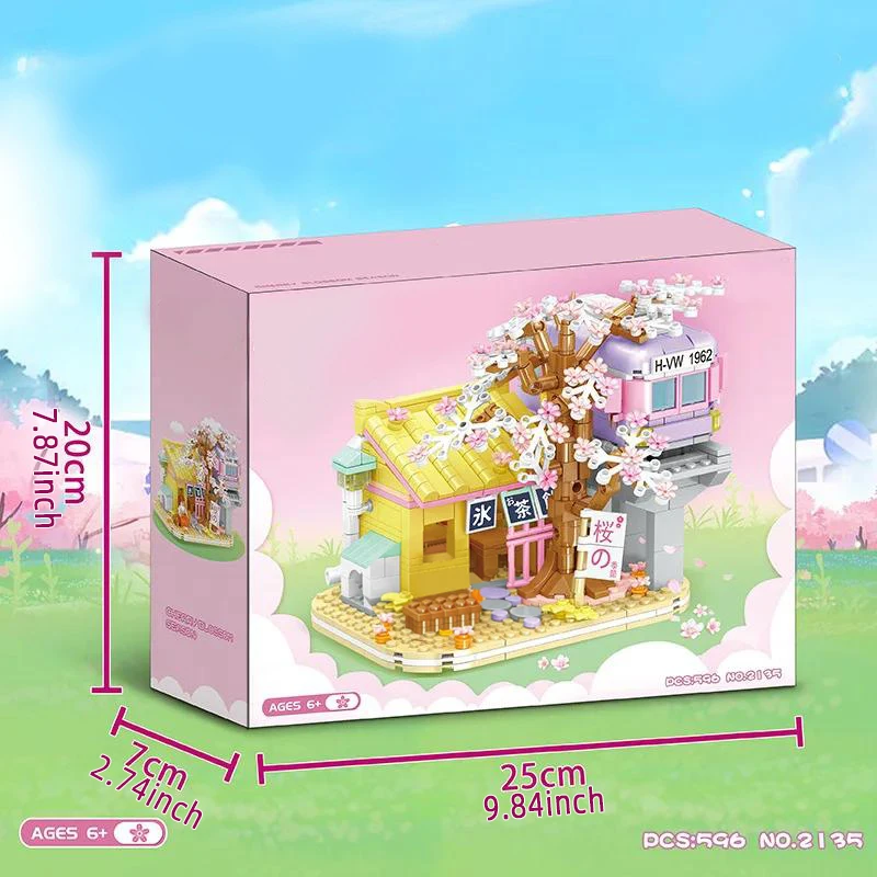 TOYLINX bricolage boutique ensembles de construction CityStreet vue Mini blocs de construction Simulation Architecture jouets cadeaux pour enfants vacances filles