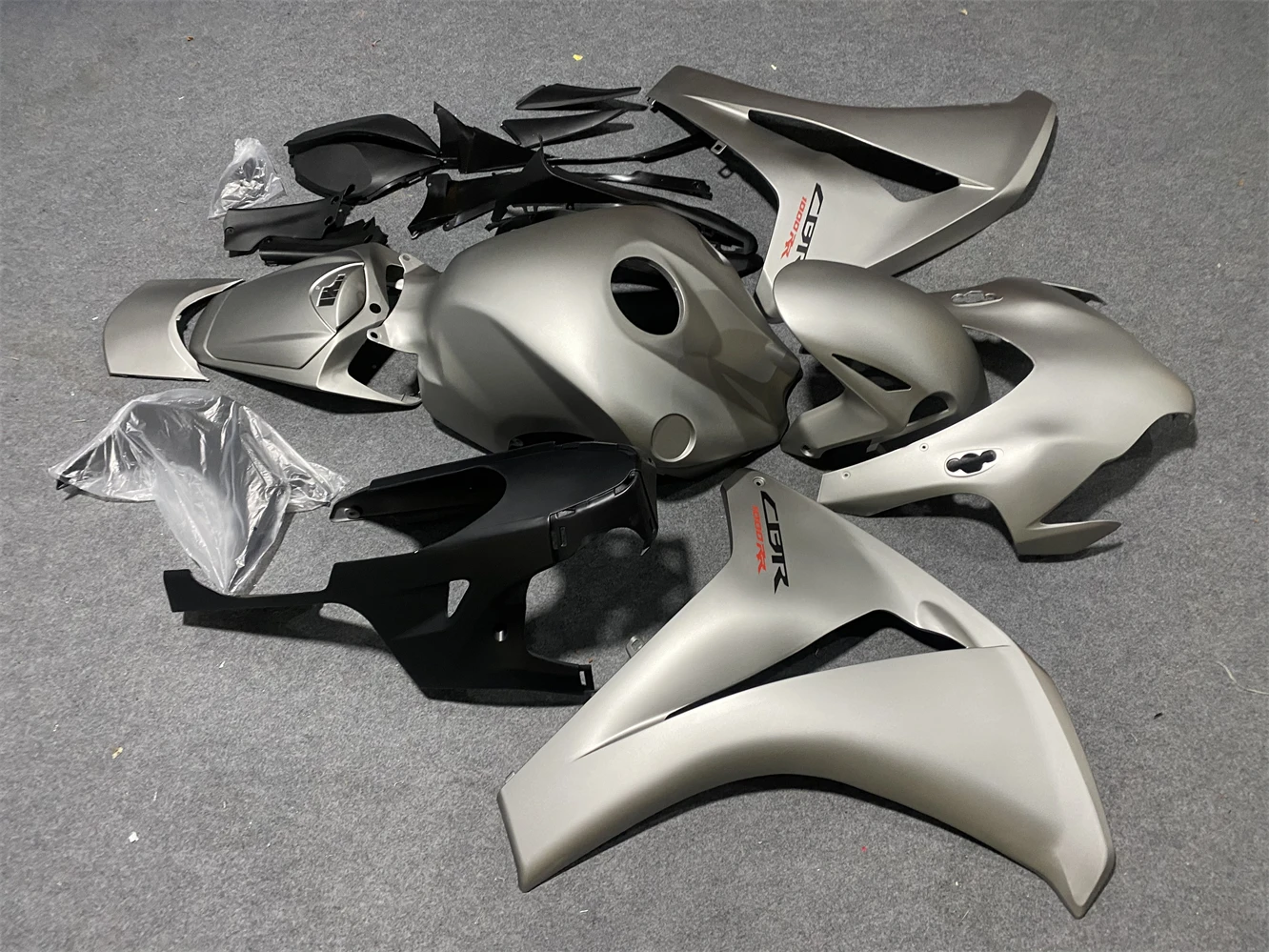 Motorcycle Fairing Kit fits CBR1000RR 08 09 10 11 year CBR1000 2008 2009 2010 2011 Fairing Gray Black motorcycle housing