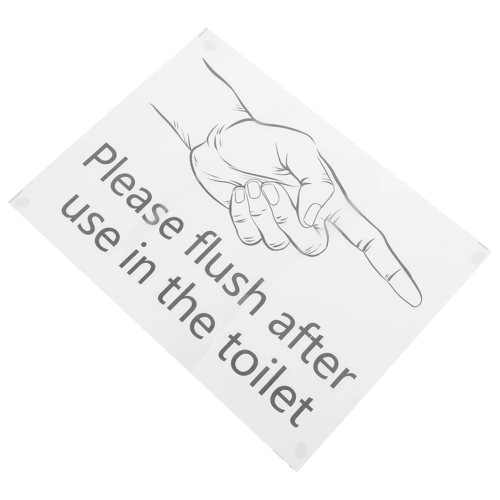 

Warning Slogan Decorative Decal Decorative Bathroom Art Toilet Wall Art Seat Cover Removable PVC Hygiene Safety Signs