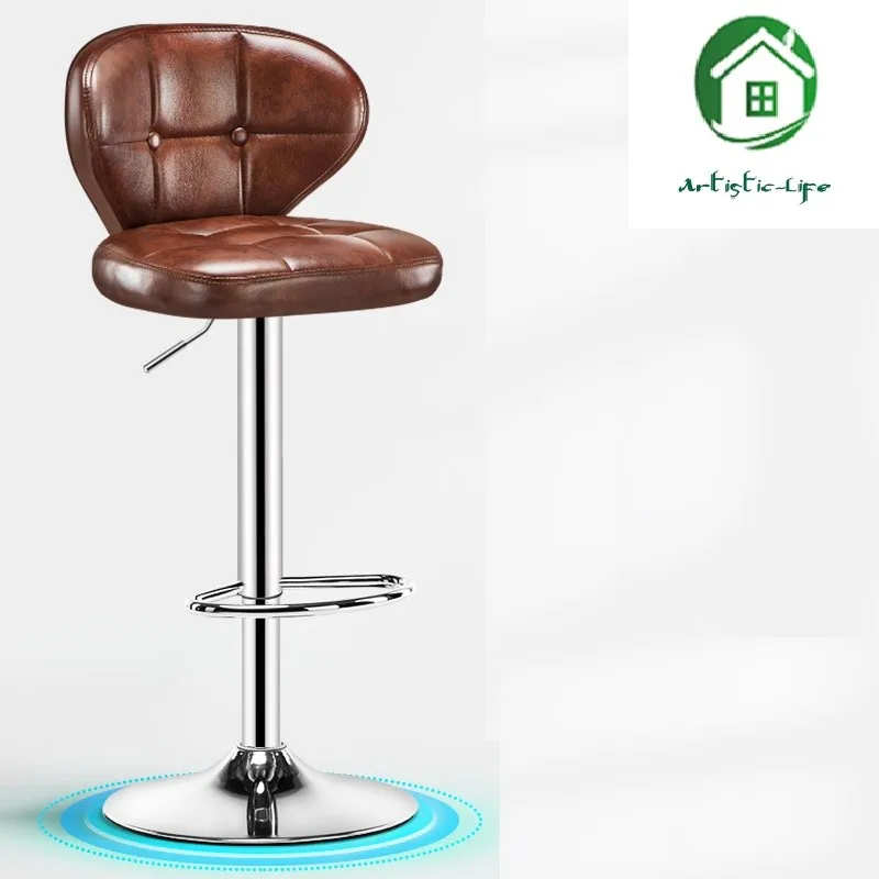 ArtisticLife Bar Stools Front Desk Bar Chairs Lifting High Stools Household Modern Minimalist Bar Stools With Backrest