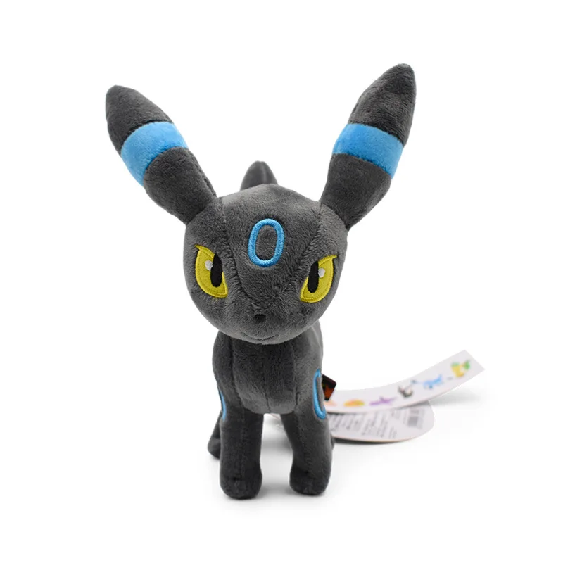 New Style Pokemon Standing Eevee Shiny Umbreon Vaporeon Espeon Sylveon Jolteon Leafeon Flareon Stuffed Plush Toy Kid Xmas Gift