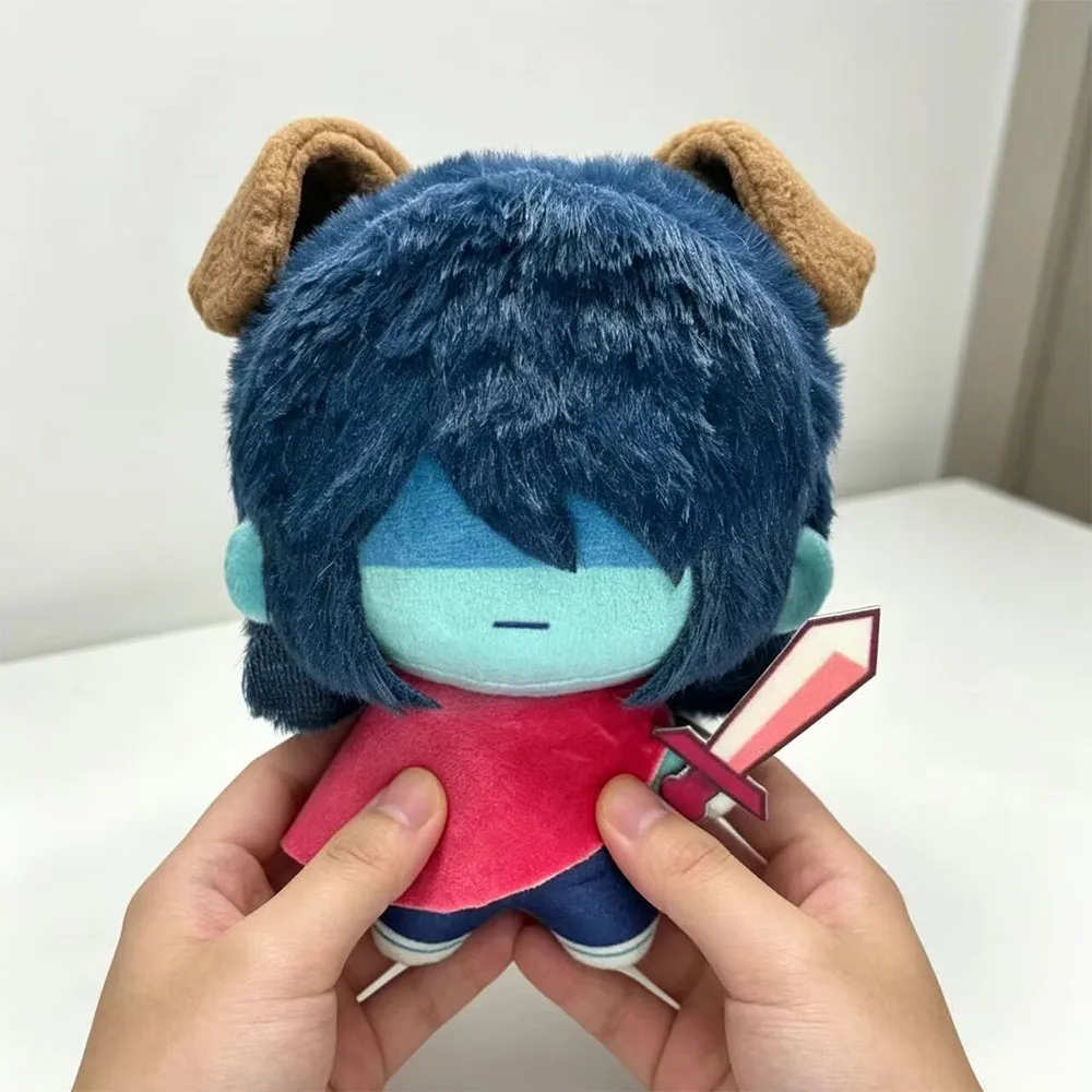 10cm Pendant Deltarune Kris Plush Doll with Ear XMAS Halloween Kris Stuffed Toy Print Plusie Doll Mini Present Collect Gifts