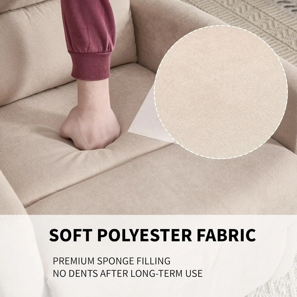 360 °   كرسي هزاز دوار للحضانة، كرسي طائرة شراعية يدوية كرسي التمريض مع جيوب جانبية، طائرة شراعية من البوليستر لغرفة المعيشة، He