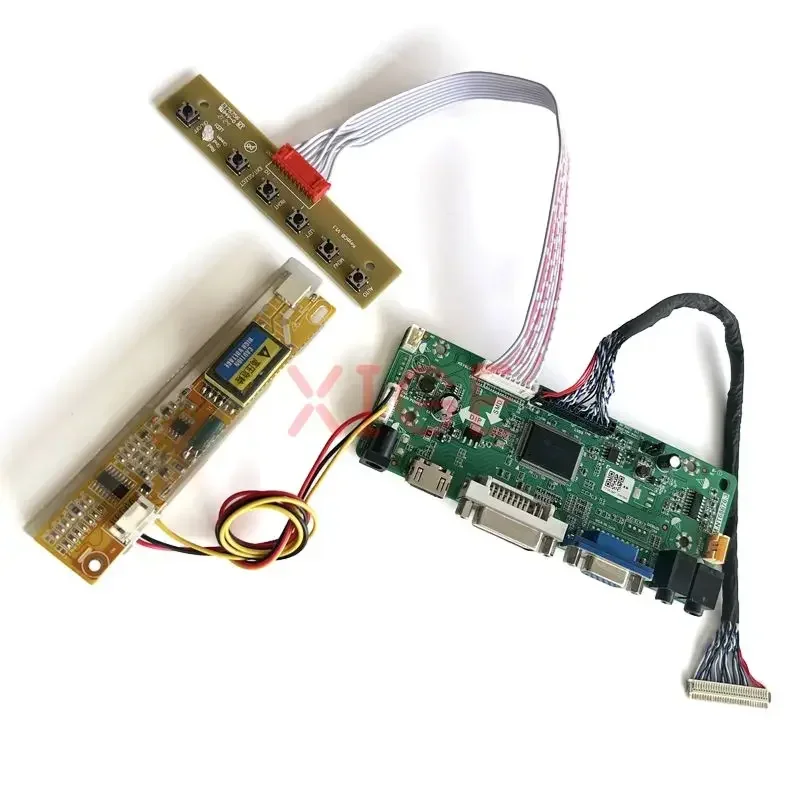 Imagem -04 - Placa Controladora Lcd Fit para Faça Você Mesmo Monitor Compatível com Hdmi 30pin Lvds Vga Kit Dvi Mnt68676 Ltn170u1 Ltn170wu B170uw01 1ccfl