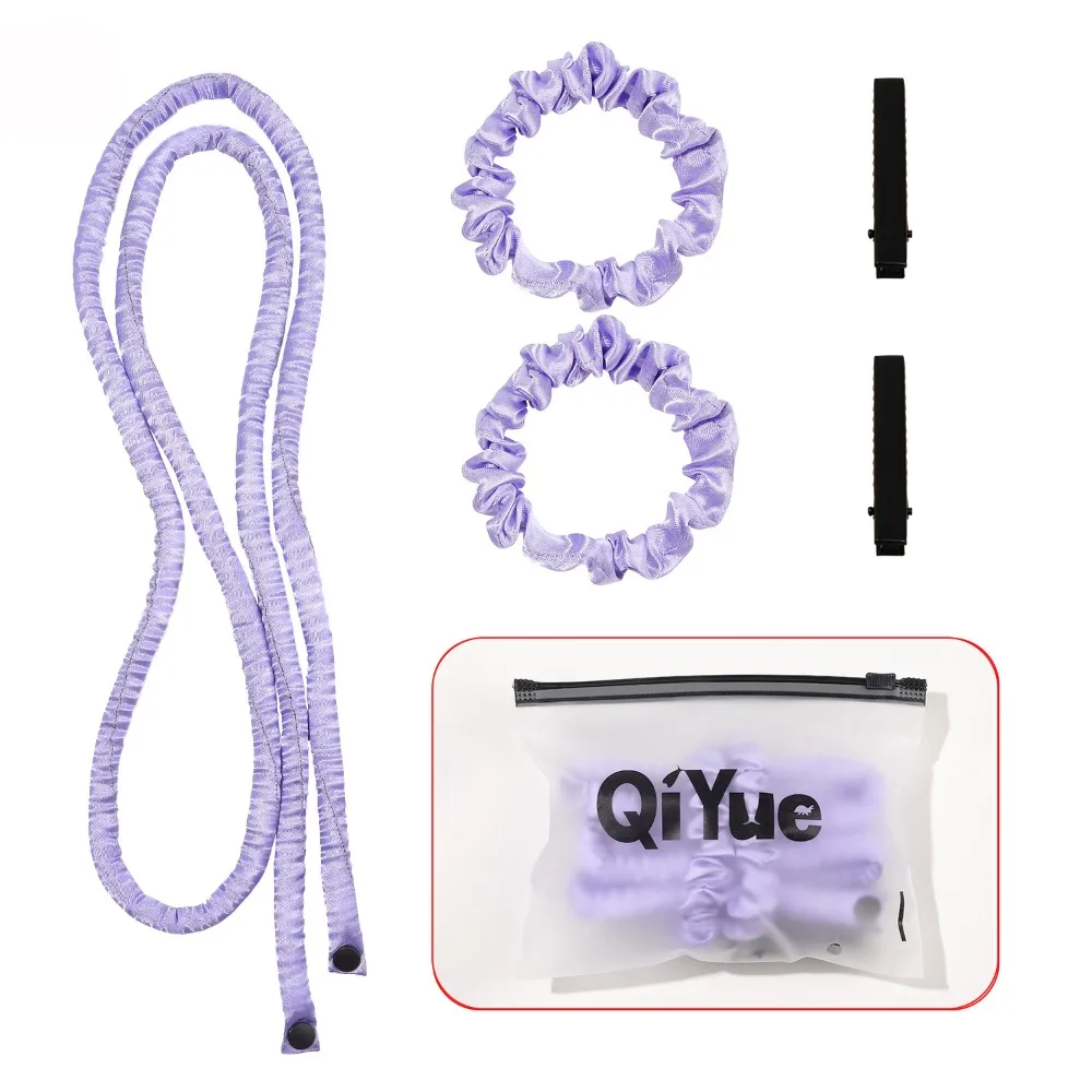 Nouveau bigoudi sans chaleur de 150 cm en satin, tige à boucler, mouleurs de vagues en mousse, outils de coiffure pour femmes