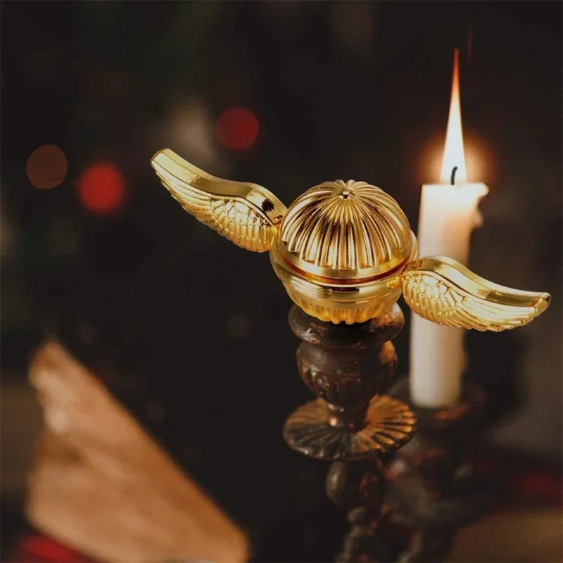 Golden Snitch Cupid Fidget Spinner antiestrés, rotación de mano, alas de Ángel, Spinner de mano, juguetes de Metal para niños, regalo