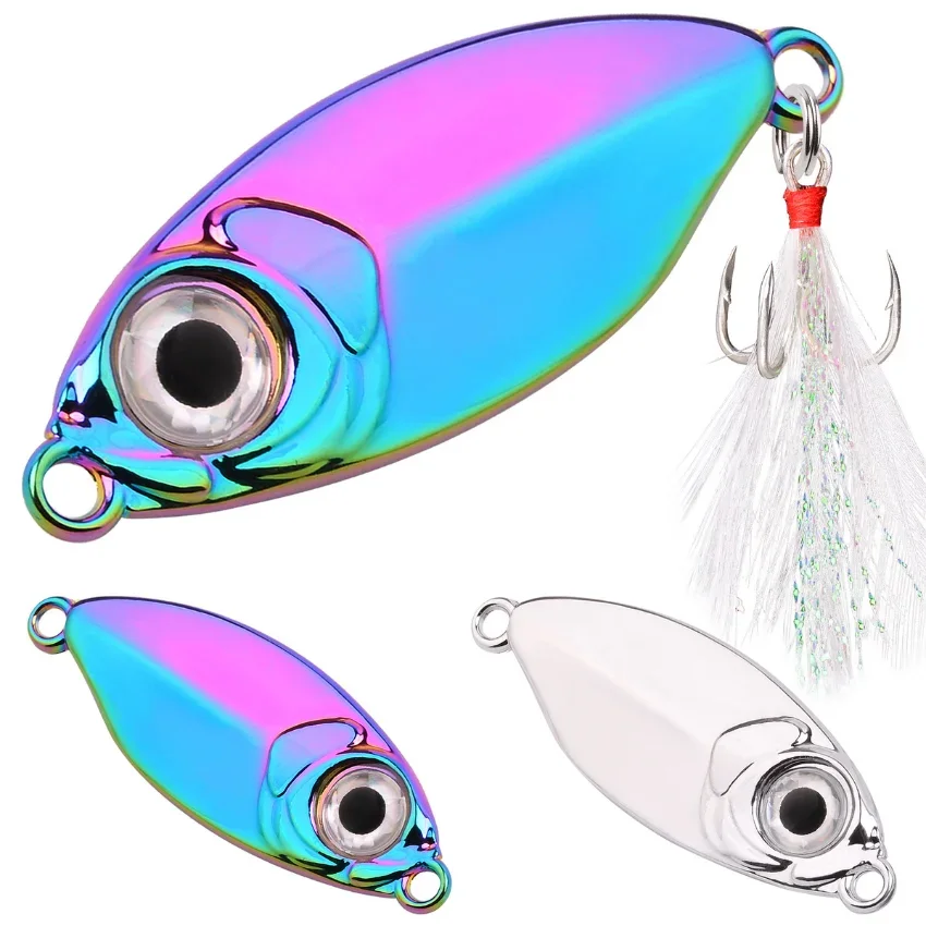 1Pc Casting Spoon 5G 7G 10G 15G 20G Fishing Hard Bait Lures Zinc Alloy Plating Freshwater Bass Pike Trout