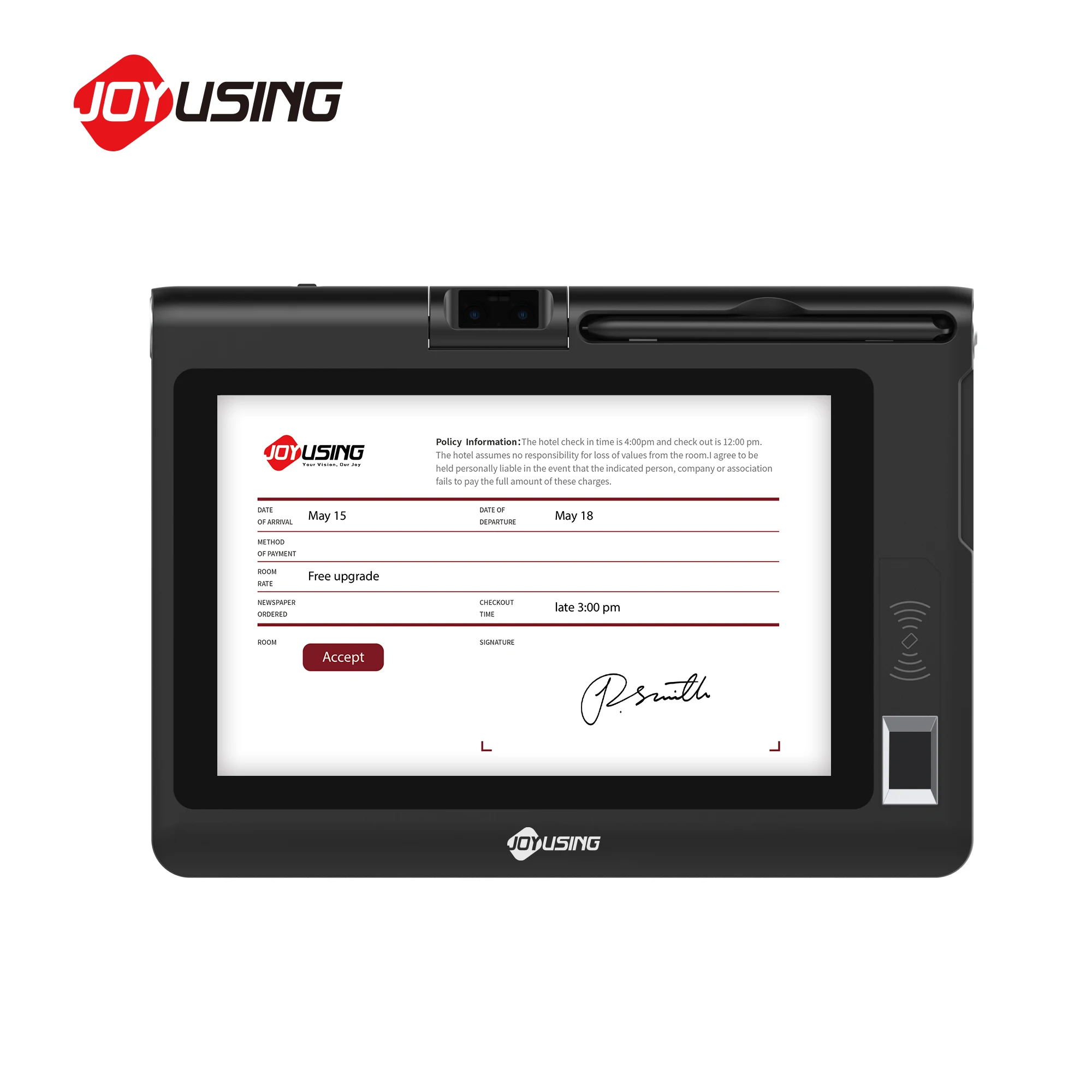 10 Inch Digital Signature Pad Electronic Signature Pad Tablet LCD With USB-HID Battery-free Pen Stylus for Bank and Government