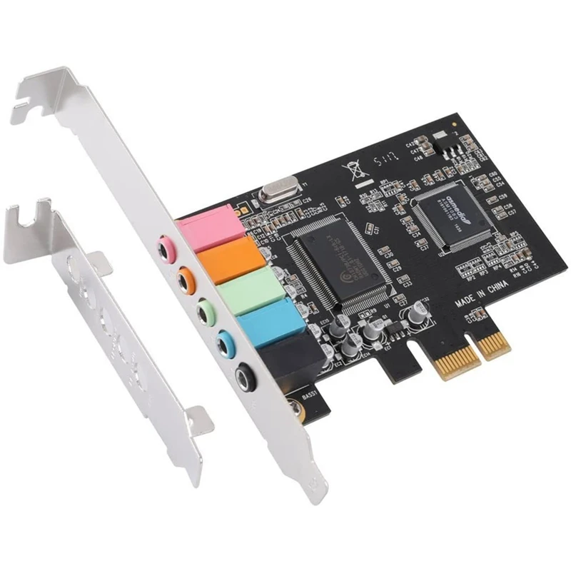 5.1 PCI Express Sound Effect Surround Card 3D Stereo Audio High Sound Performance PC Sound Card CMI8738 Chip