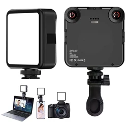 LED Clip Video Light Portable Photography On-Camera 3000K-6000K Bi-Color Lighting Cold Shoe For DSLR Camera Camcorder Gopro Vlog