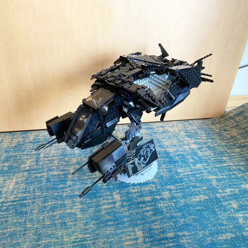 ภาพยนตร์บล็อกตัวต่อ Moc UCS อัศวินดำ Batwing ชุดประกอบโมเดลแบบทำมือชุดประกอบปริศนาของเล่นเด็กของขวัญคริสต์มาส