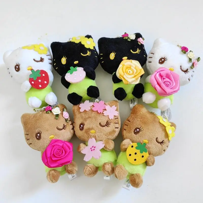 

Новый Kawaii Sanrio Hello Kitty, креативная фруктовая серия, плюшевая кукла, сумка, подвесная мультяшная персонализированная кукла, очаровательный брелок, подарки