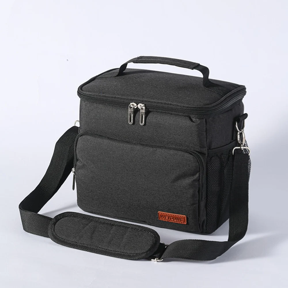 Thermal Shoulder Lunch Bag Waterproof Thick Cooler Handbag Large Insulated Food Grade PEVA Family School Picnic Refrigerator Box
