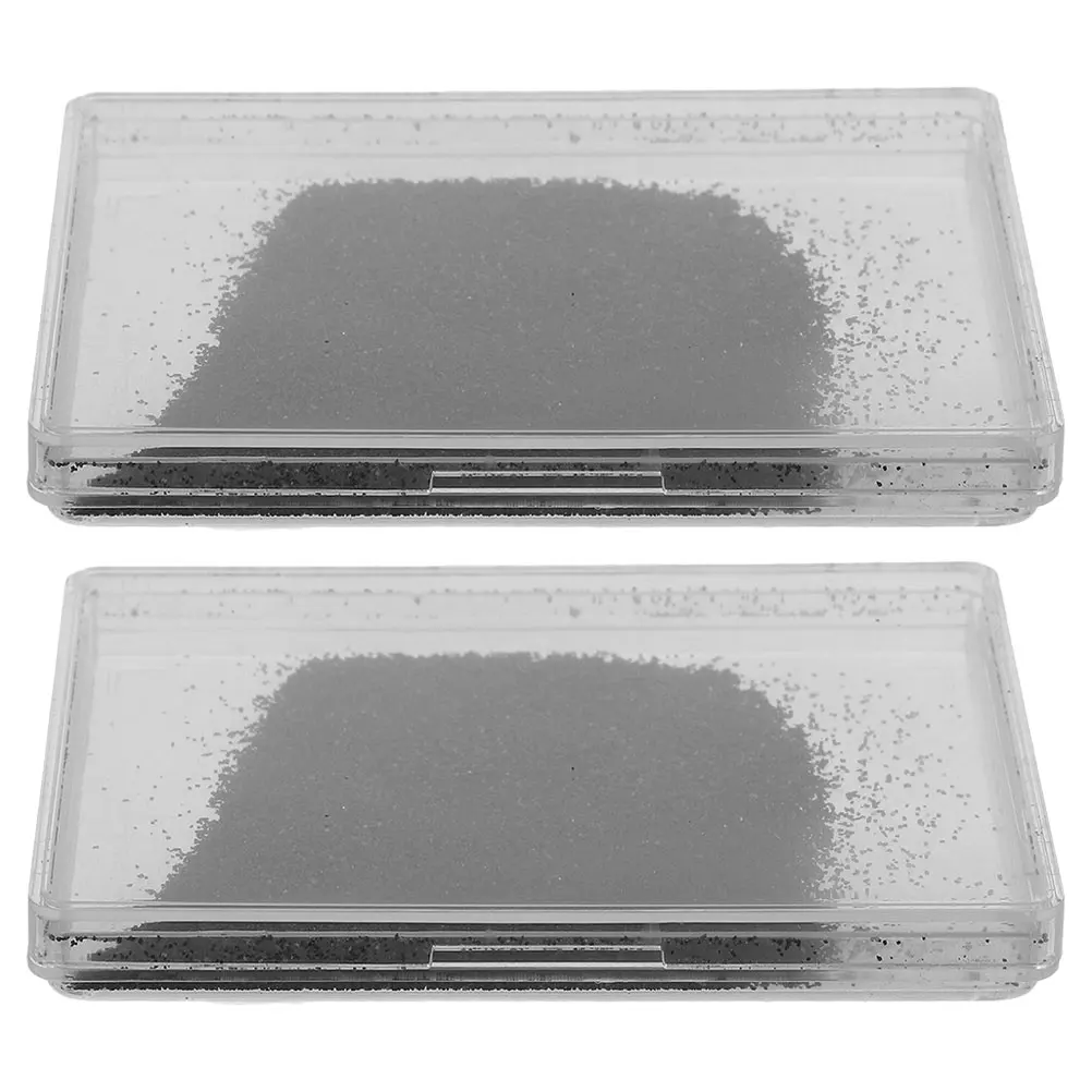 Équipement de démonstration de champ magnétique, 2 boîtes, outil d'expérimentation, poudre de fer pour copeaux, mallette de classement en métal