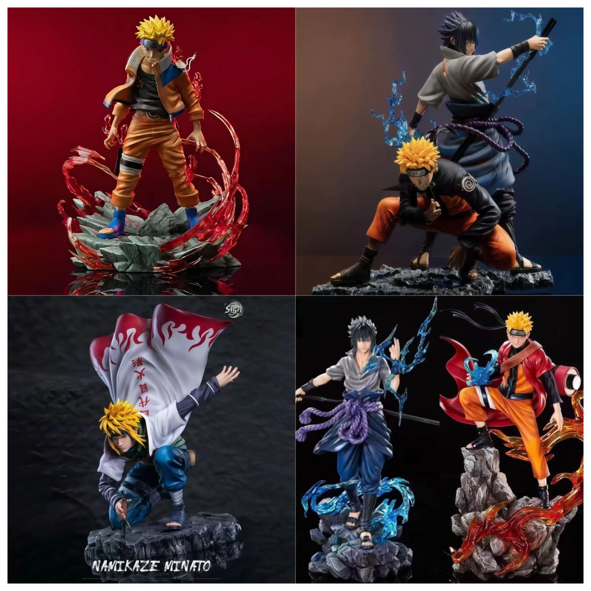

aruto Anime Blind Box Mystery Figure Set Sasuke Kakashi Itachi Gaara Hidden Leaf Village Collectible Toy Surprise Gift Random