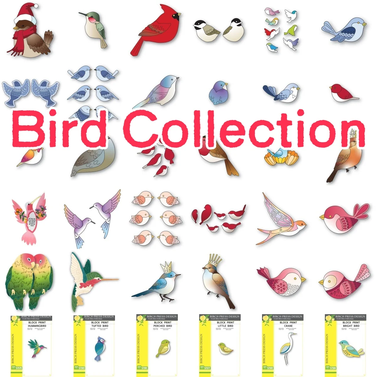 

Bird Collection Metal Cutting Dies For DIY Decorating Scrapbooking Paper Card Album Embossing Flower Folder Craft Cut Die