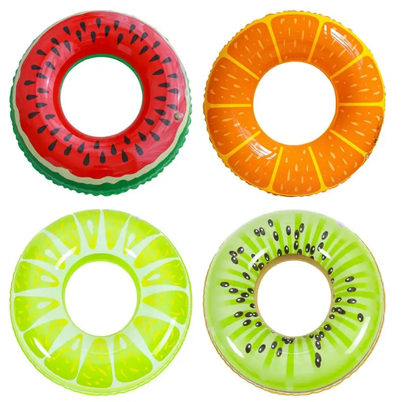 

Lime Pool Float Watermelon Kiwi Orange Lime Swim Tube Raft Fruit Inflatable Pool Floats Fun Large Pool Ring Float Portable Pool