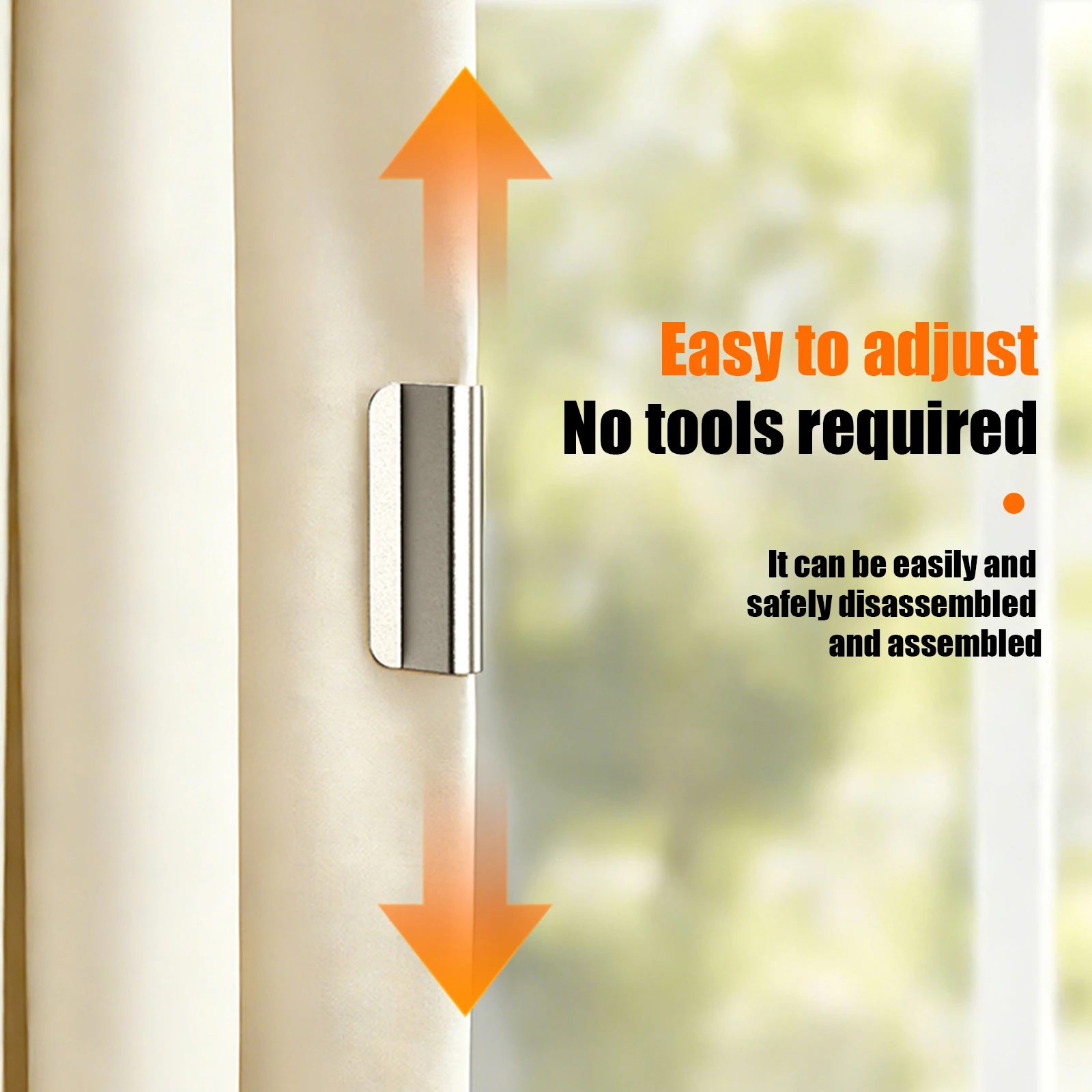 Strong Magnetic Drape Clips for Light Blocking Easy-to-Use Curtain Fasteners for Bedroom Office Keep Curtains Fully Closed