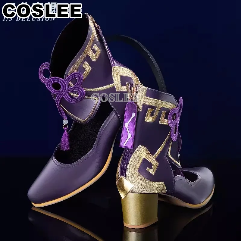 

COSLEE Honkai: Star Rail Fu Xuan Shoes Cosplay High Heels Fuxuan Outfit Costume Used Accessories Prop Hot Game