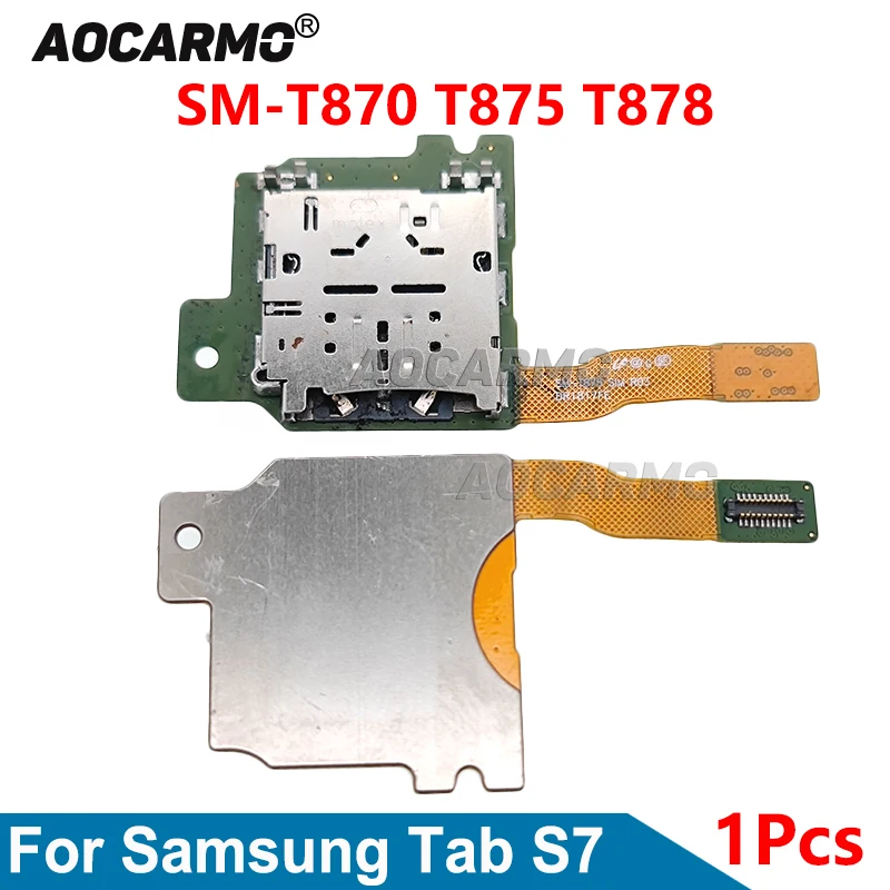 

Устройство для чтения Sim-карт Aocarmo, гибкий кабель для Samsung Galaxy Tab S7, T870, T875, T878, запасные части