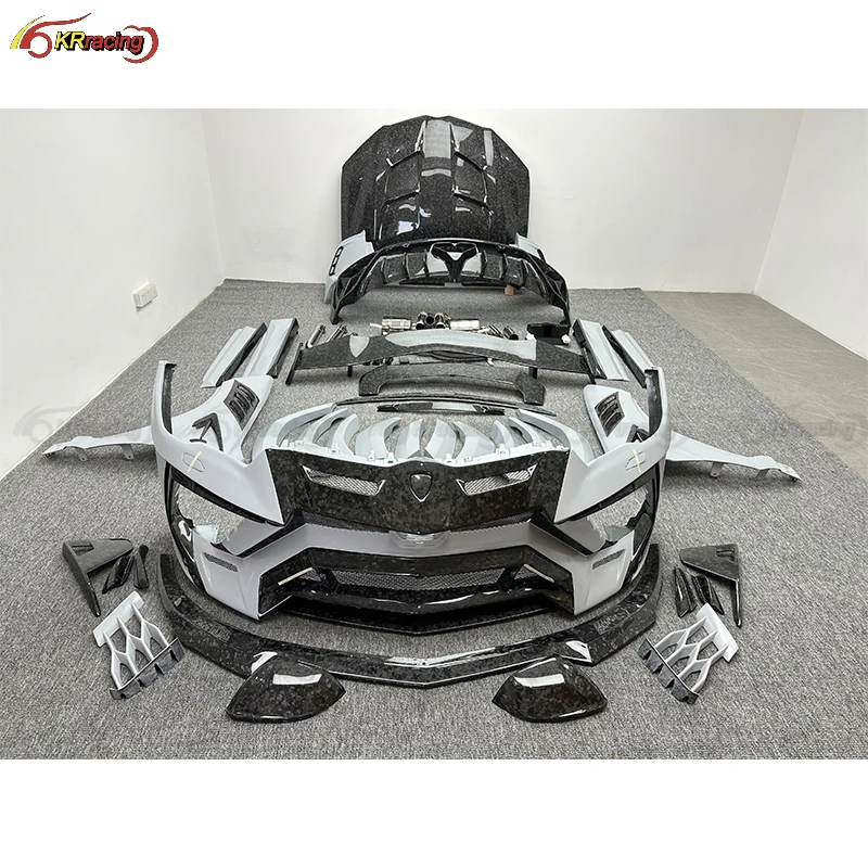 MSY Style Dry Partial Forged Carbon Fiber Body Kit Front Bumper Fender Hood Exhaust For Lambo URUS 2018-2019