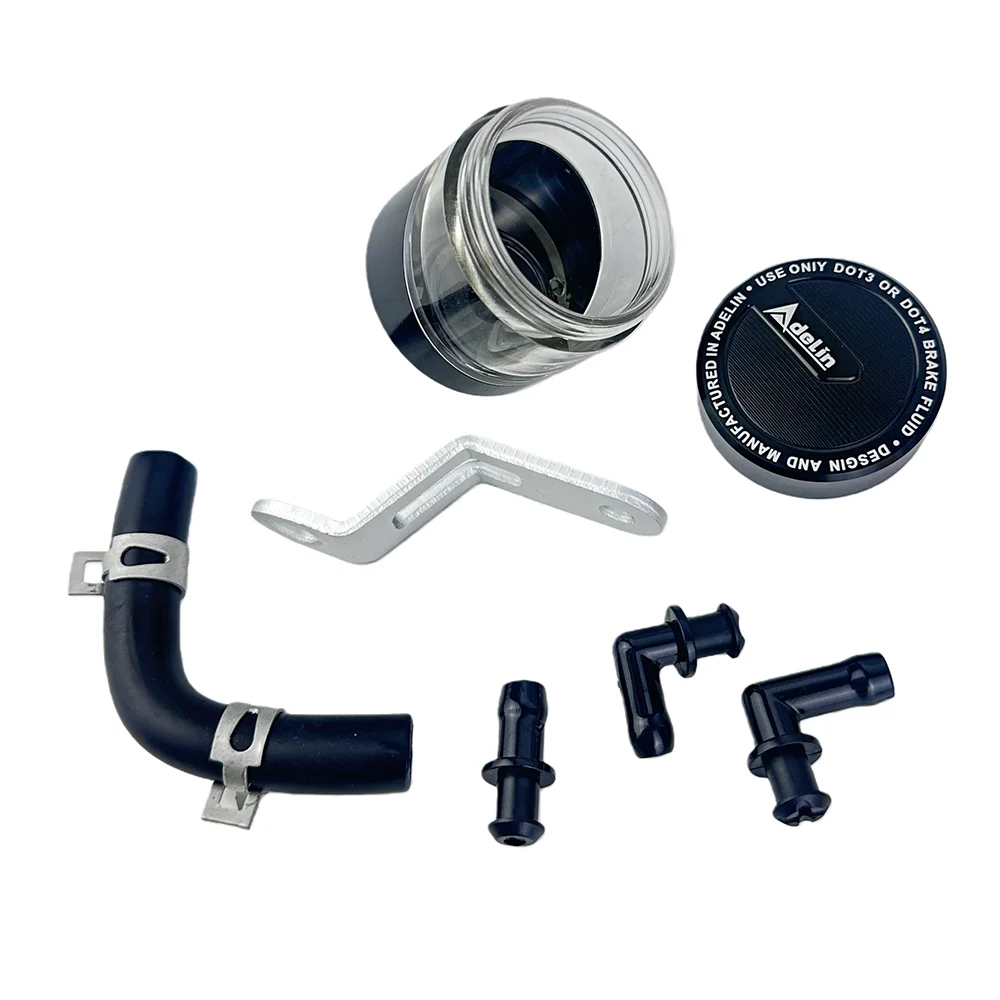 خزان سائل الفرامل للدراجات النارية من Adelin باستخدام الحاسب الآلي أداء الألومنيوم كوب الزيت الخلفي الأصلي العالمي المباشر