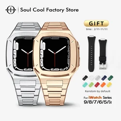 Soul Cool Stainless Steel Modification Kit For Apple Watch Series 9 8 40 41 44 45MM Accessories Diamond IWatch 4/5/6/7/SE 3