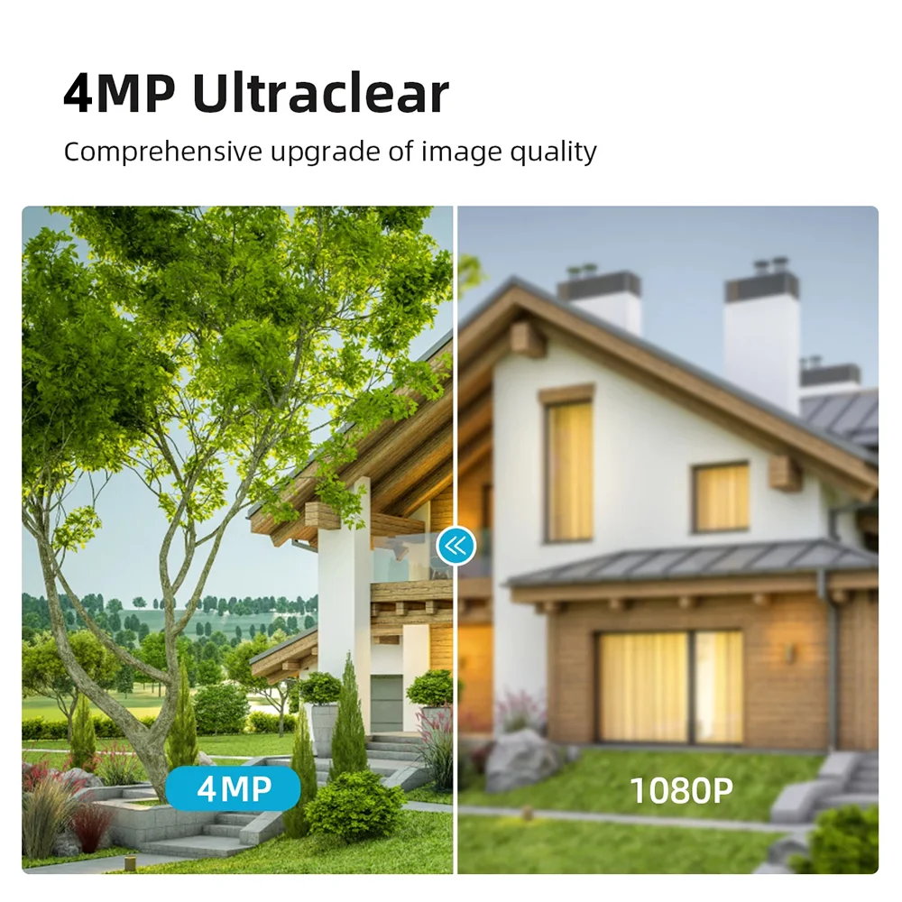 كاميرا iCSee 8MP PTZ Wifi IP خارجية 5X تكبير رقمي AI كشف الإنسان 4MP كاميرا لا سلكية أمن الصوت CCTV واي فاي مراقب #3