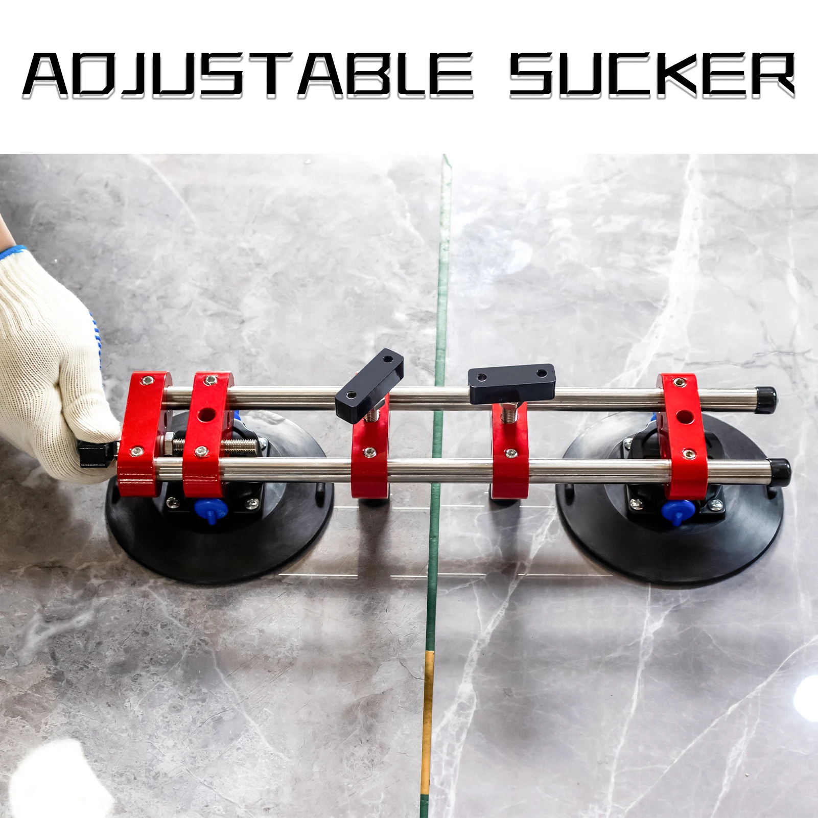 Seamless Seam Setter with 6-Inch Vacuum Suction Cups for Seam Joining and Leveling