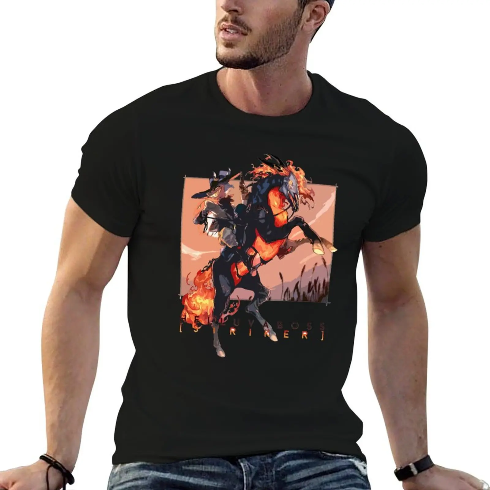 

BOSS man cotton shirts t HELLUVA tshirt STRIKER for anime T-Shirt pack