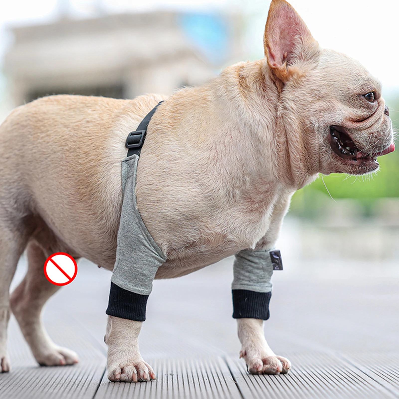 Front Leg Dog Leg Joint Sleeve Doggy Supplies Grey Elbow Protector Dog Knee Brace Protective Soft for Large Dogs Leg Support