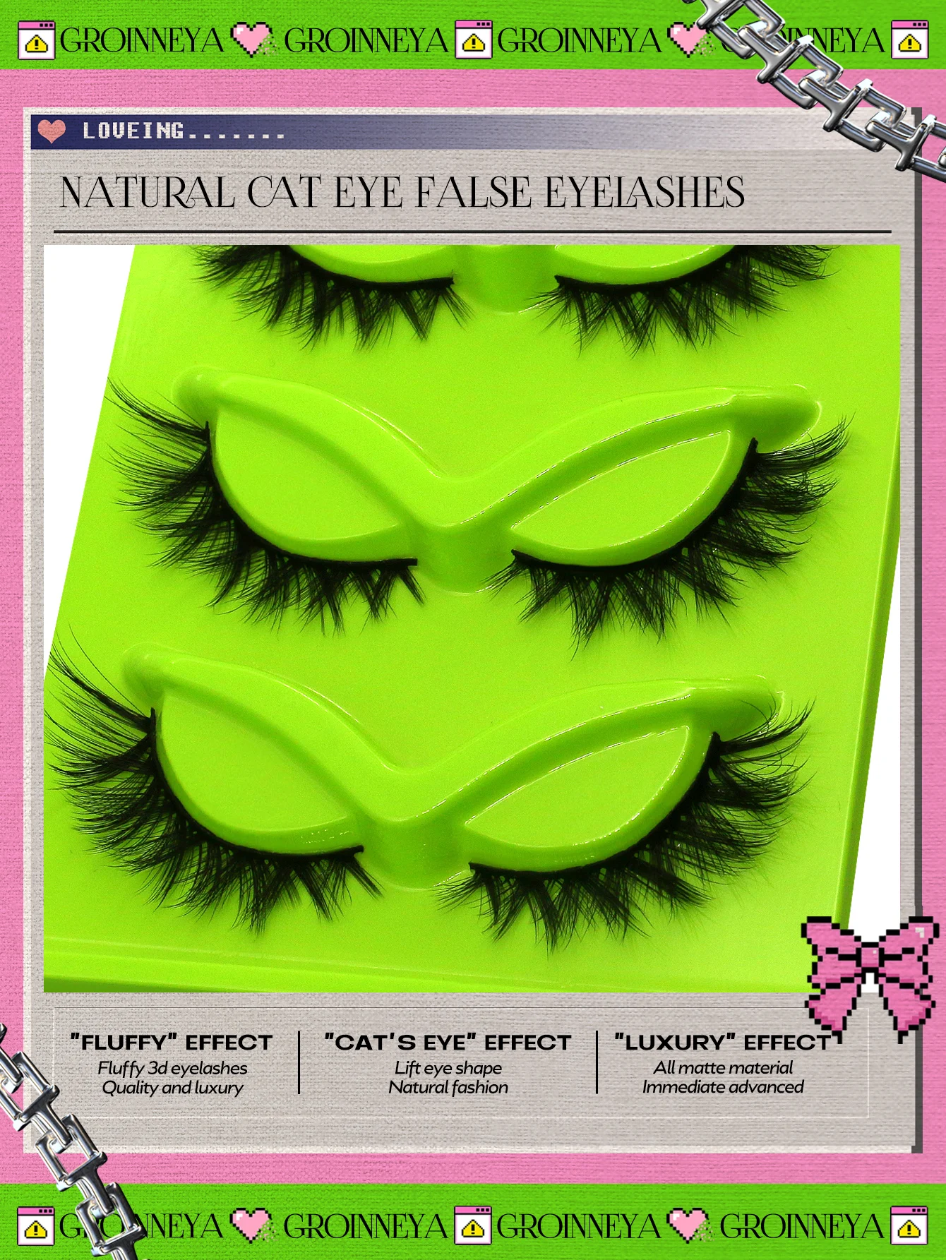 ヴェルトライネつけまつげ キャットアイまつげエクステ フォックスアイ フェイクミンクまつげ Dカール ボリューム ウィスピーまつげ つけまつげ メイクアップ