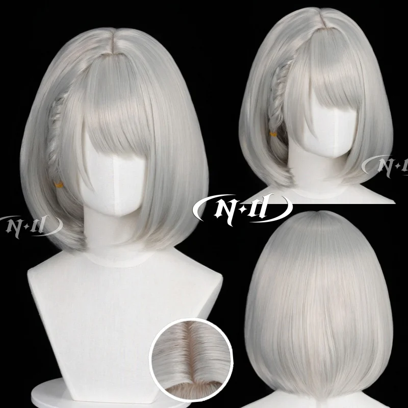 ND Brand Hackclaw Delta Action Cosplay Wigs Hair Hairpiece for Comic-con Cosplayer Halloween Costume Party Theme Heat-Resistant