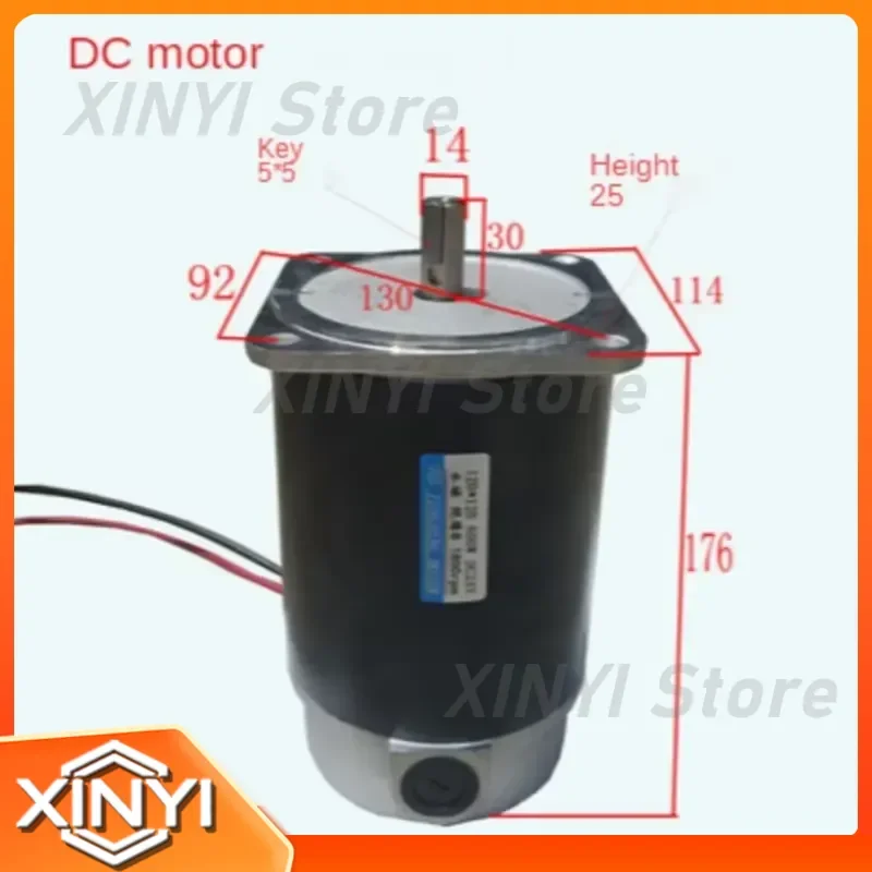 DC 500W Permanent Magnet DC Motor for 12V 24V 110V 180V 220V High Power Electric Engine