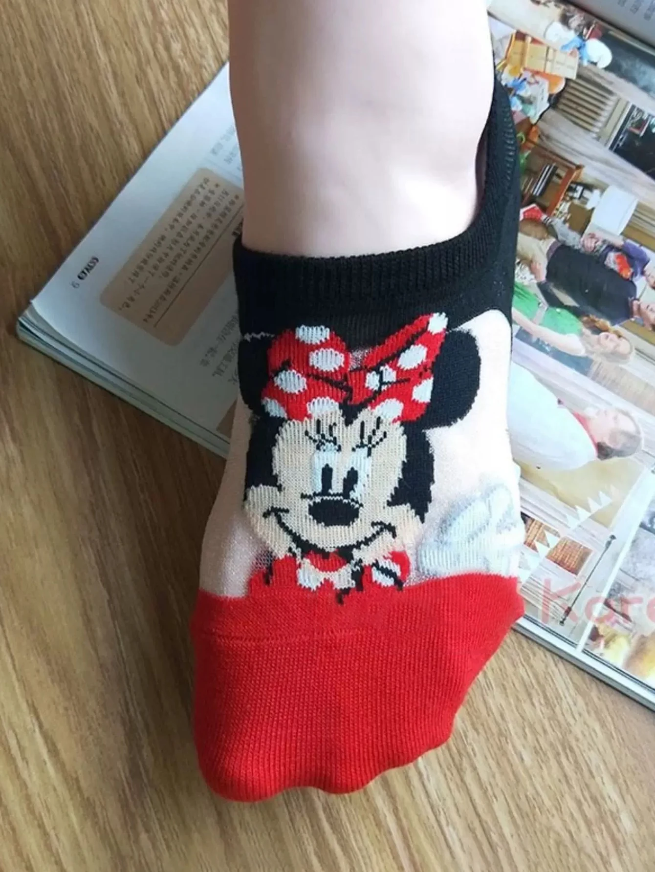 7/14 paia di miniso Summer thin edition Fashion Disney Cartoon Character Pattern Comodi calzini da barca da donna traspiranti