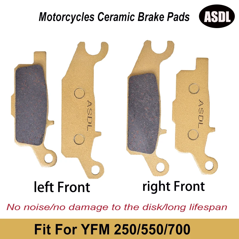Pastillas de freno delantero de motocicleta para YAMAHA YFM 250 R 1BT 33B Raptor YFM 550 Grizzly EPS IRS YFM 700 FWAD Kodiak EPS Alu SE 2022