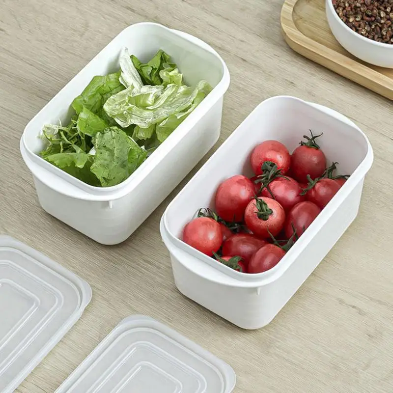 350/700/800/1600ml capacity Portable Refrigerator Freezer Organizers With Scale Food Fruit Storage Box For Fridge Food Storage