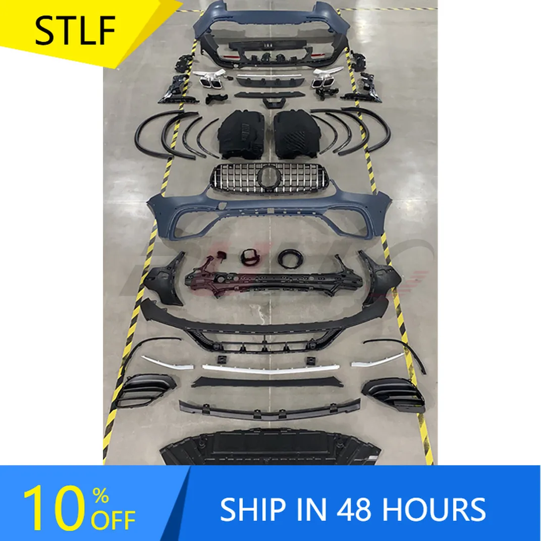 

STLFGood Price Car Accessories for Mercedess benzs GLC Class X253 20-22 Change to GLC63 AMGs Model with Front and Rear Bumper