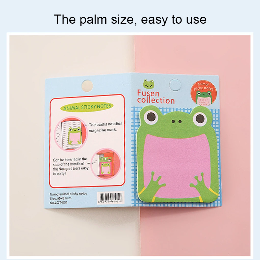 2/3/5 Cartoon Schattige Dieren Plakbriefjes Kawaii Verwijderbare Notitie Notitie Student Briefpapier School Memo Pads Sticker Voor Geschenken