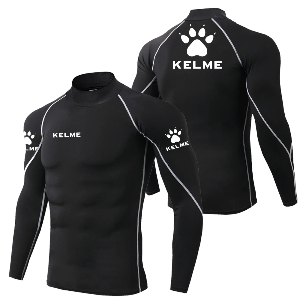 

KELME Sport T-shirt Quick Dry Bodybuilding Running Shirt Long Sleeve Compression Top Gym T Shirt Men Breathable And Quick-Dr
