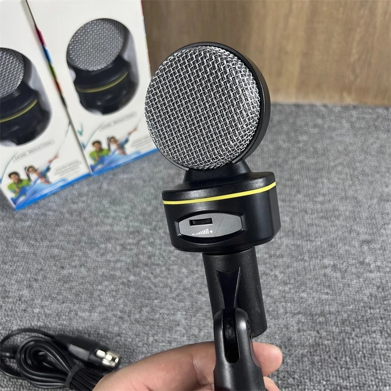 Mini Microphone Computer Microphone Condenser Mic Karaoke Singing Artifact
