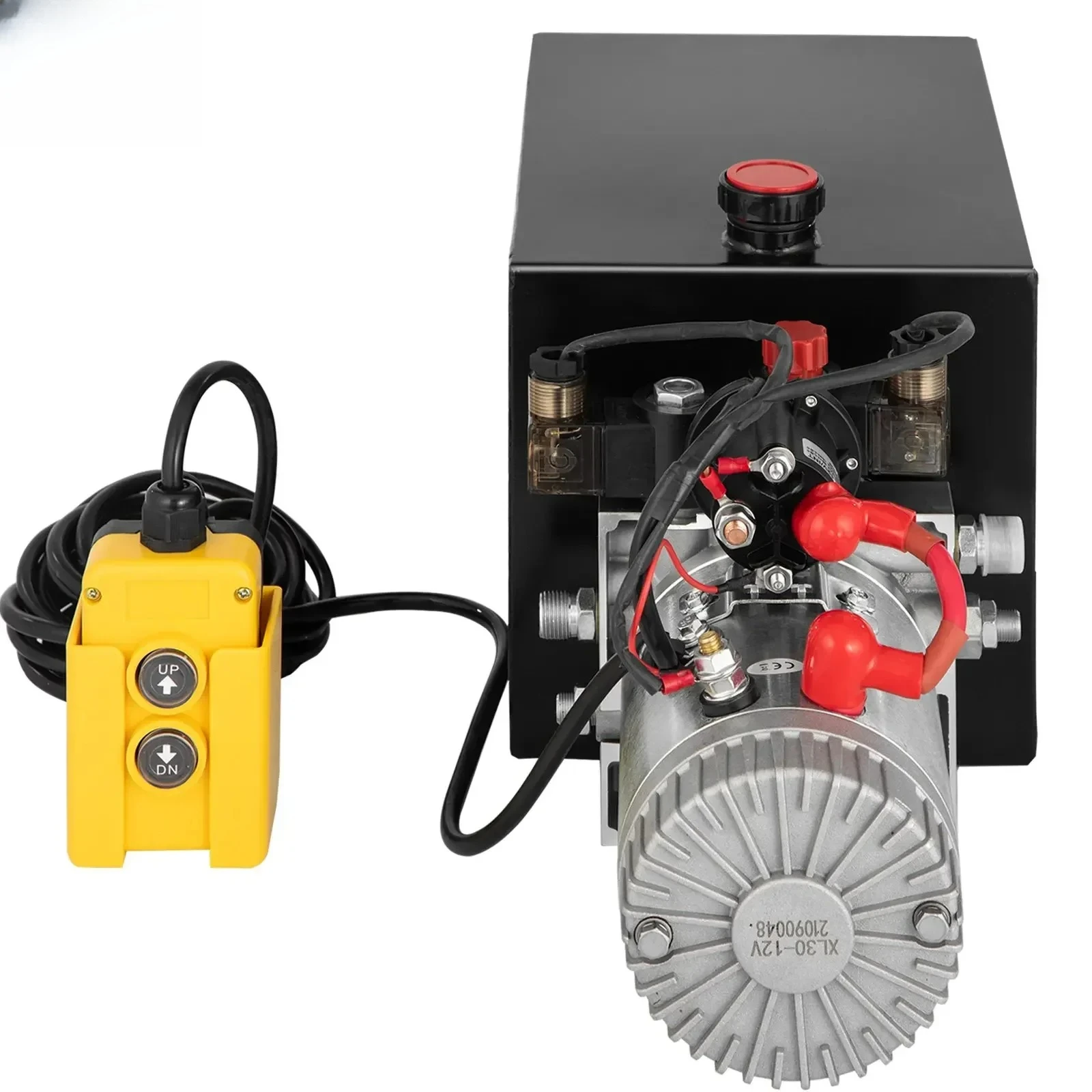 DC Single Acting Hydraulic  Unit  Remote Control Oil Pump For Dump Trailer Flatbed Lifting