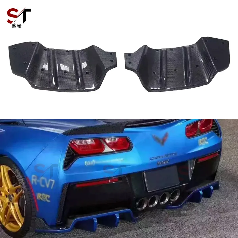 

Suitable for Chevrolet Corvette C7 Carbon Fiber Rear Lip Rear Bumper Tail Lip Surround Modified Body Kit
