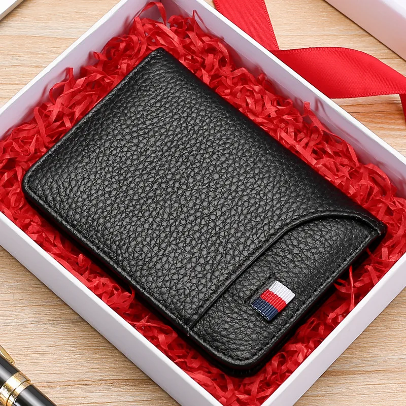 Card Holder Men's Leather Driving License Books Ultra-Thin Compact Card Holder Women's Bank Card Holder ID Card Holder Multiple