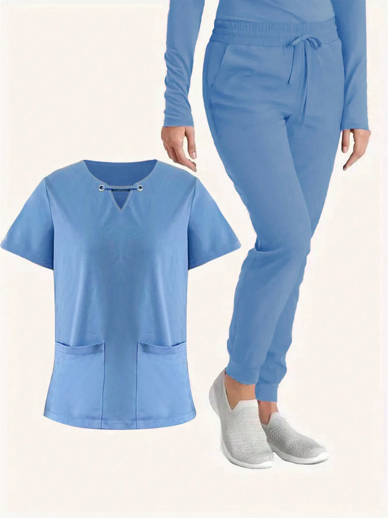 uniforme-medico-profesional-para-mujer-camiseta-de-manga-corta-con-cuello-redondo-pantalones-jogger-con-bolsillos-uniforme-de-trabajo-para-enfermeras-de-hospital