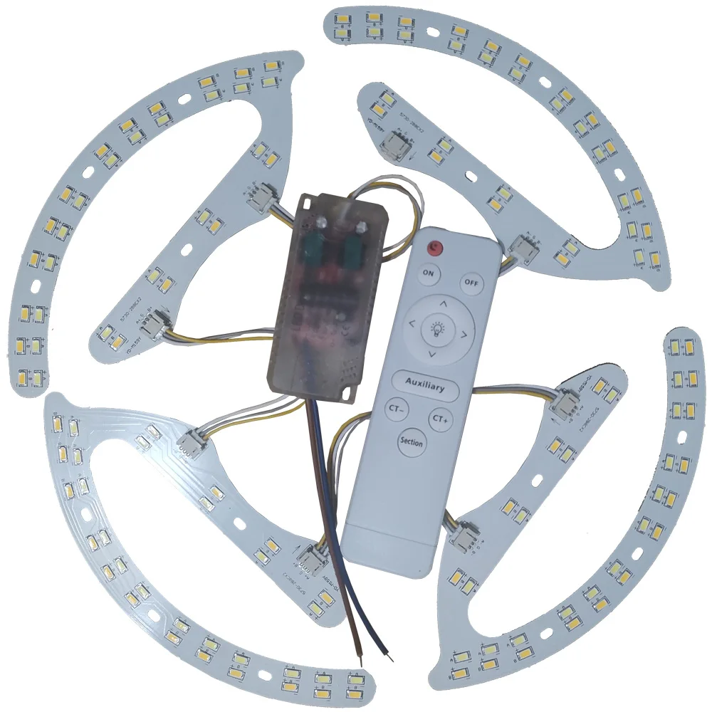 Led Module For Ceiling Lights Dimming 220V Replacement Led Light Panel 64W 96W Energy Saving Module Lamp For Ceiling Fan Lamps