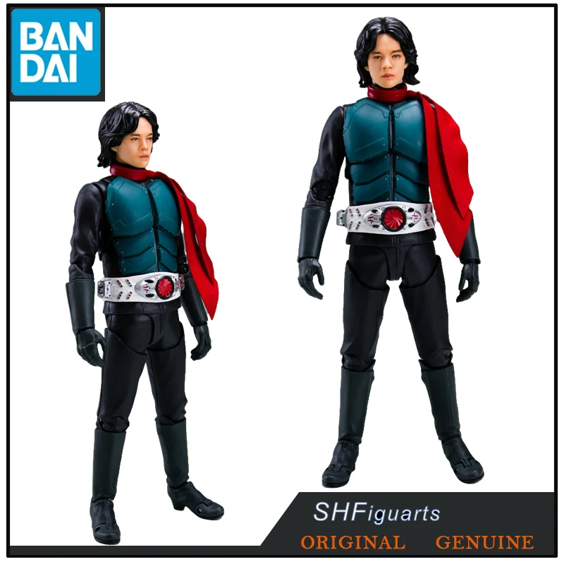 Bandai Original Shf Shin maskiert Fahrer/Hongo Takeshi Anime Action figuren Spielzeug für Jungen Mädchen Kinder Geschenk Sammler Modell Ornamente